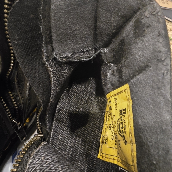 Dr. Martens Black Anti Static Steel Toe Black Leather Chelsea Work Boot 6M - Picture 14 of 14